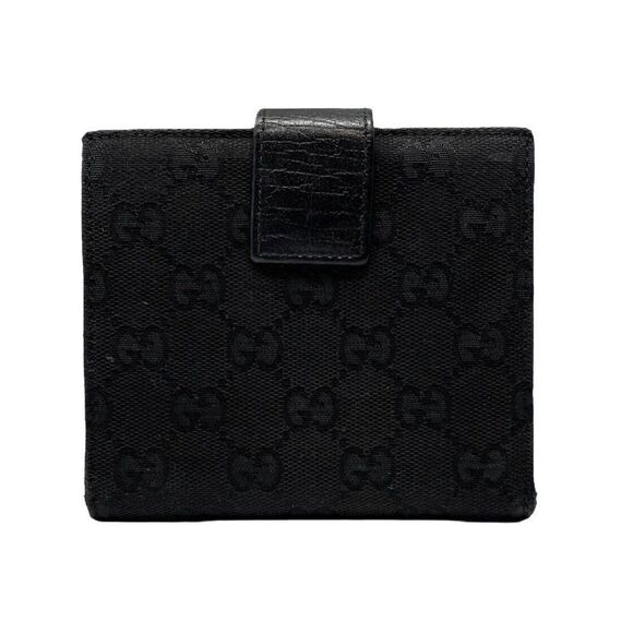 Gucci Hasler Horsebit GG Canvas / Leather Wallet - Picture 2 of 8